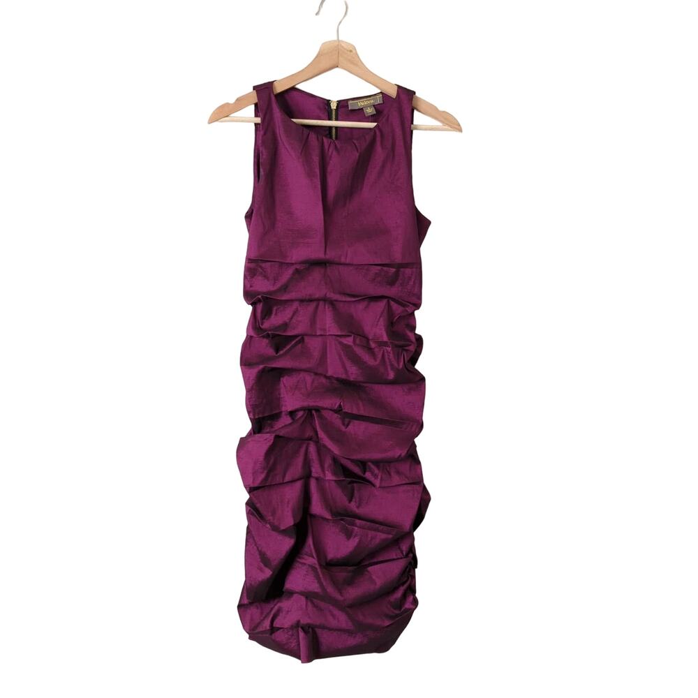 melonie Womens Formal‎ Dress Fushia Small Ruching Bodycon Party Cocktail Event